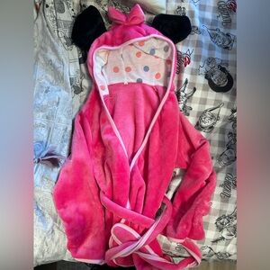 Disney Minnie Mouse girls bath robe NWOT